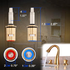 Ceramic Faucet Cartridge Kit for Hot & Cold (1/4-Turn)