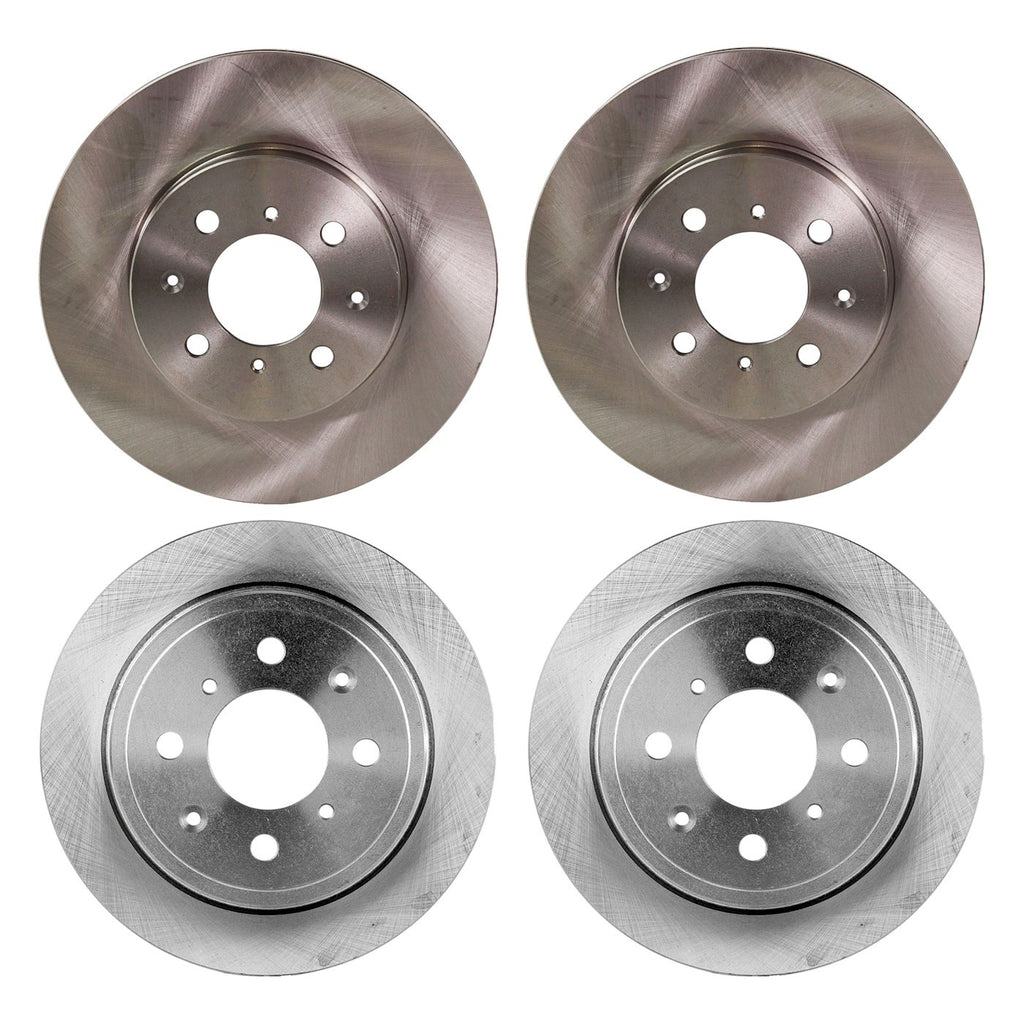 Front and Rear Disc Brake Rotors for Honda Civic Coupe (1992–2000)