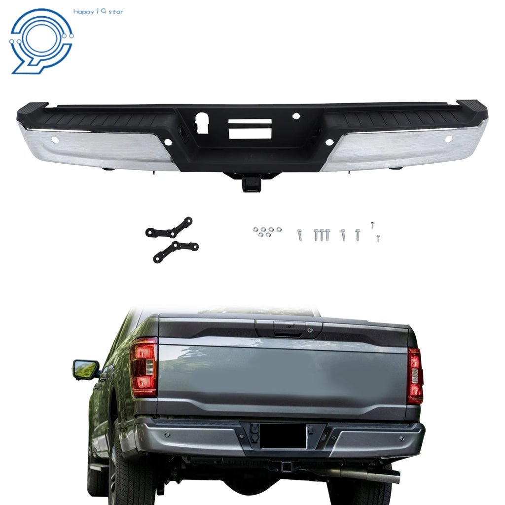 Chrome Rear Step Bumper Assembly for Ford F-150 (2021–2023)