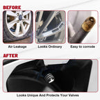 4Pcs Tire Valve Stem Caps Anodized Aluminum for Car (Universal, 2000-2025)