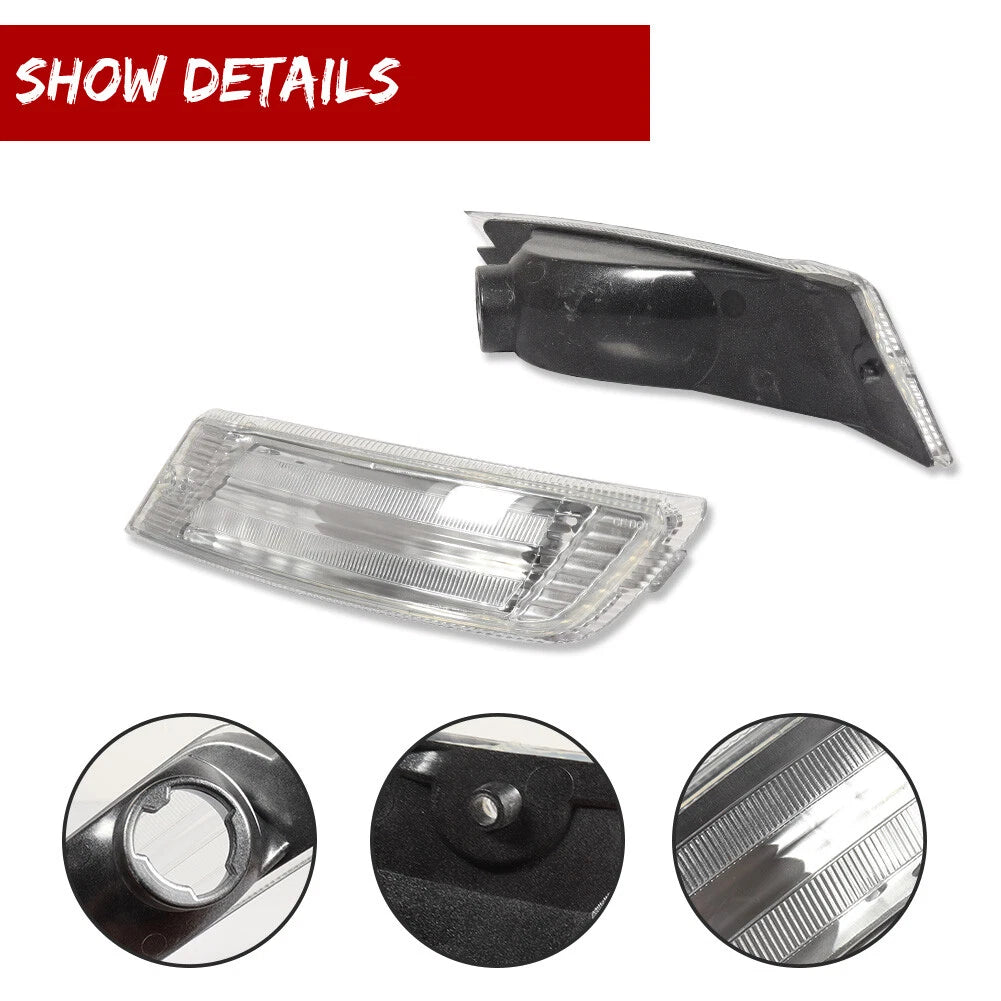 Clear Silver Corner Parking Signal Lights for Jeep Liberty (2005–2007)