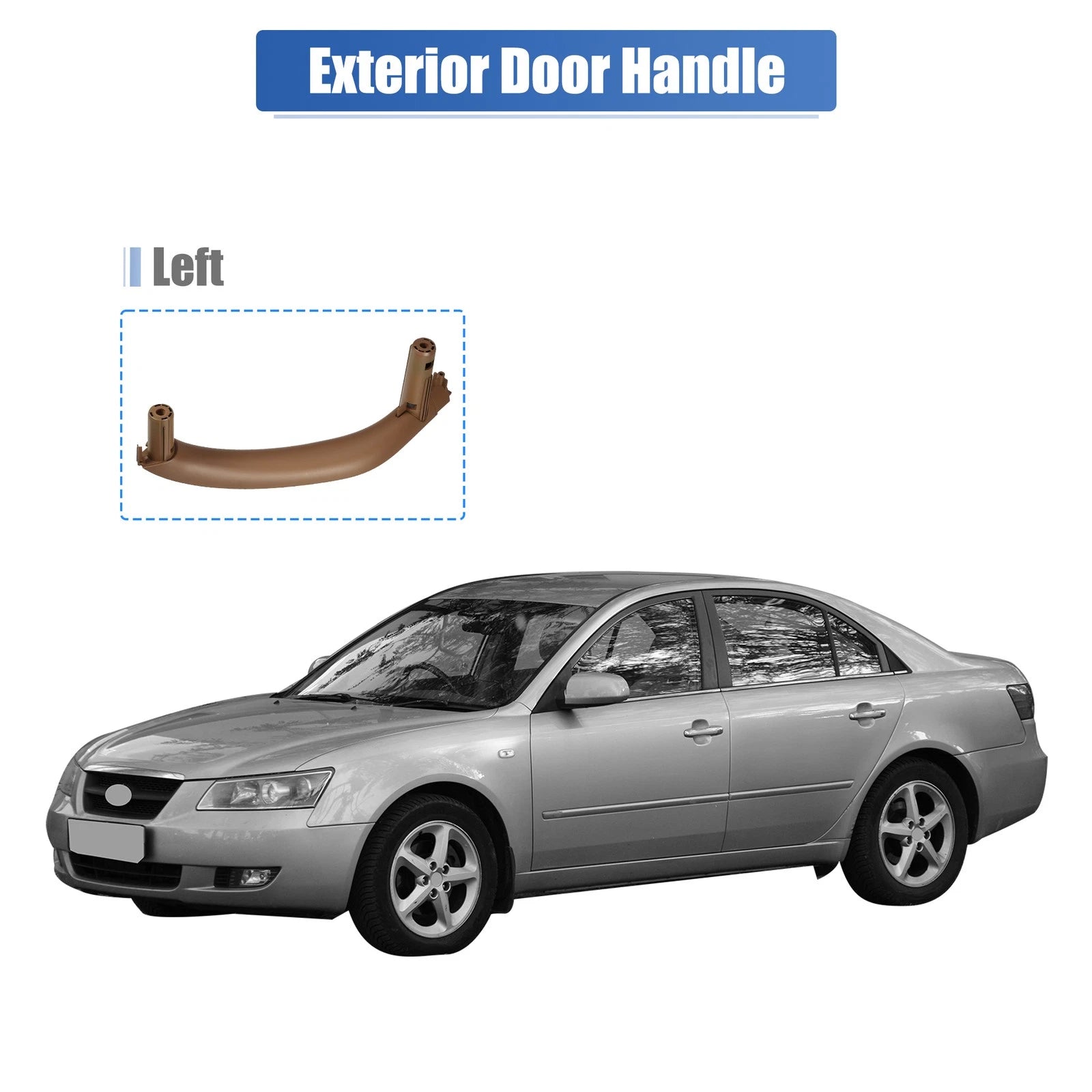 1 Pcs Left Interior Door Handle for BMW X5 X6 (2014–2018) No. 51417368959