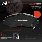 Front Brake Calipers & Ceramic Brake Pads for Dodge Journey (2009-2012)