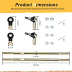 2X Tie Rod End Kit for Polaris Worker 335 500 Diesel 455 Magnum 500 (1999)