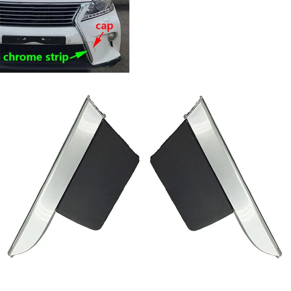 4 Pcs Front Grille Trim & Tow Hook Covers for Lexus RX350 RX450h (2013-2015)