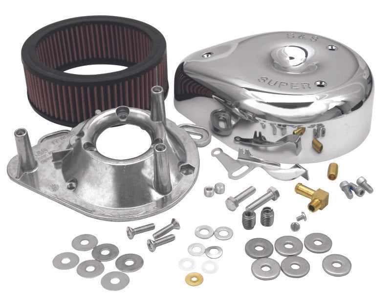 Teardrop Chrome Air Cleaner Cover for S&S Cycle 84-92 BT/86-90 Sportster