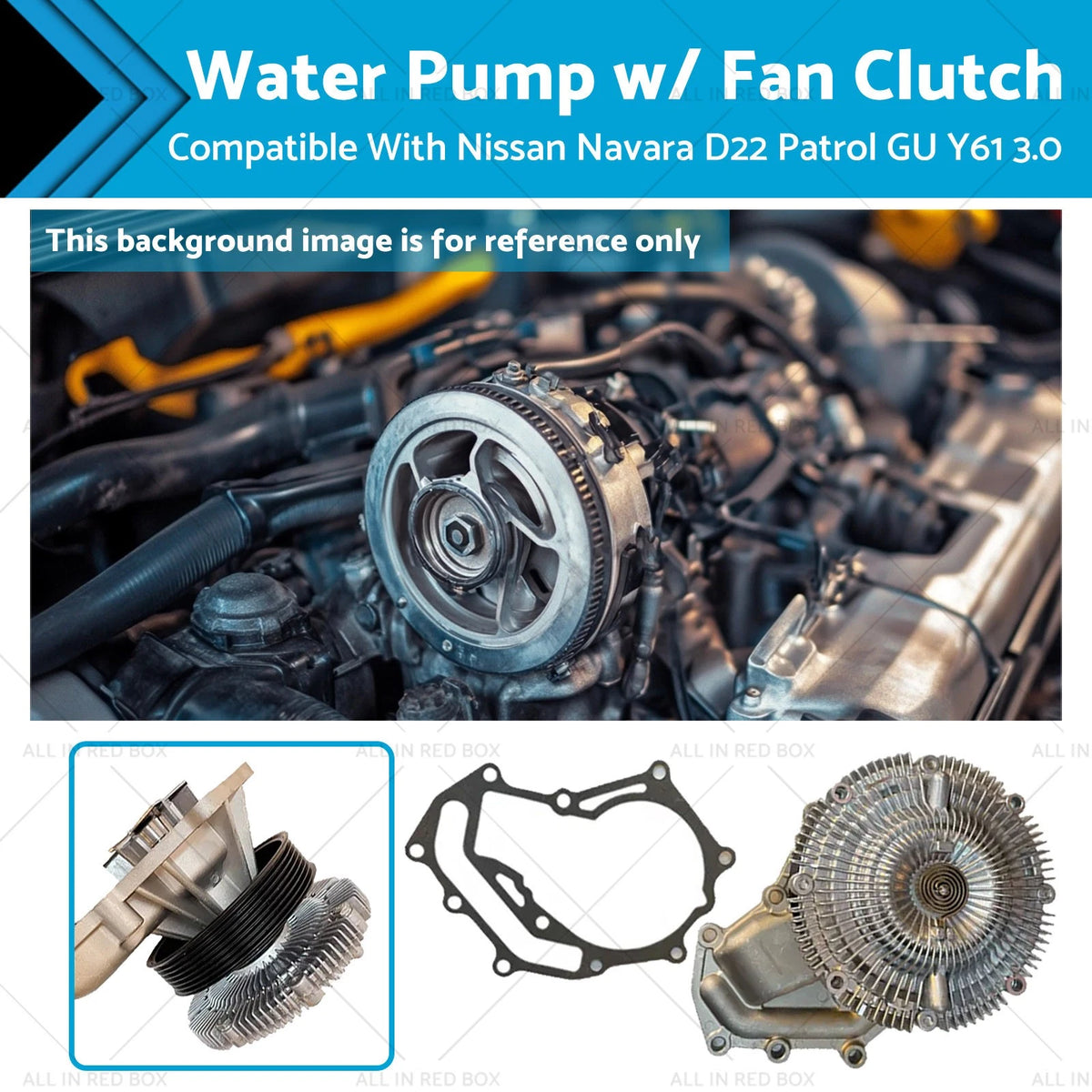Water Pump Fan Clutch for Nissan Patrol GU Y61, Navara D22 (2000–2015)