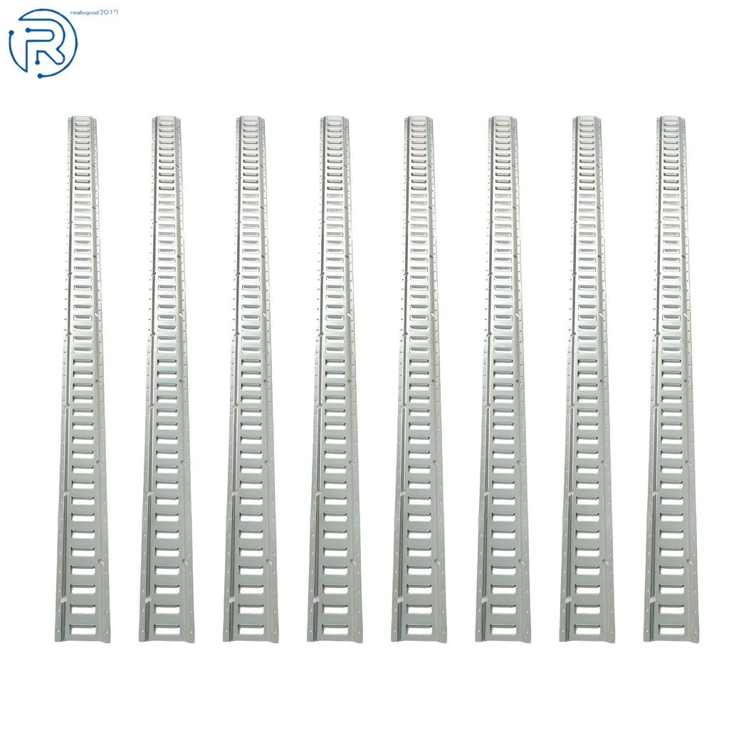 Set of 8 E Track Tie Down Rails for Heavy Loads (8')