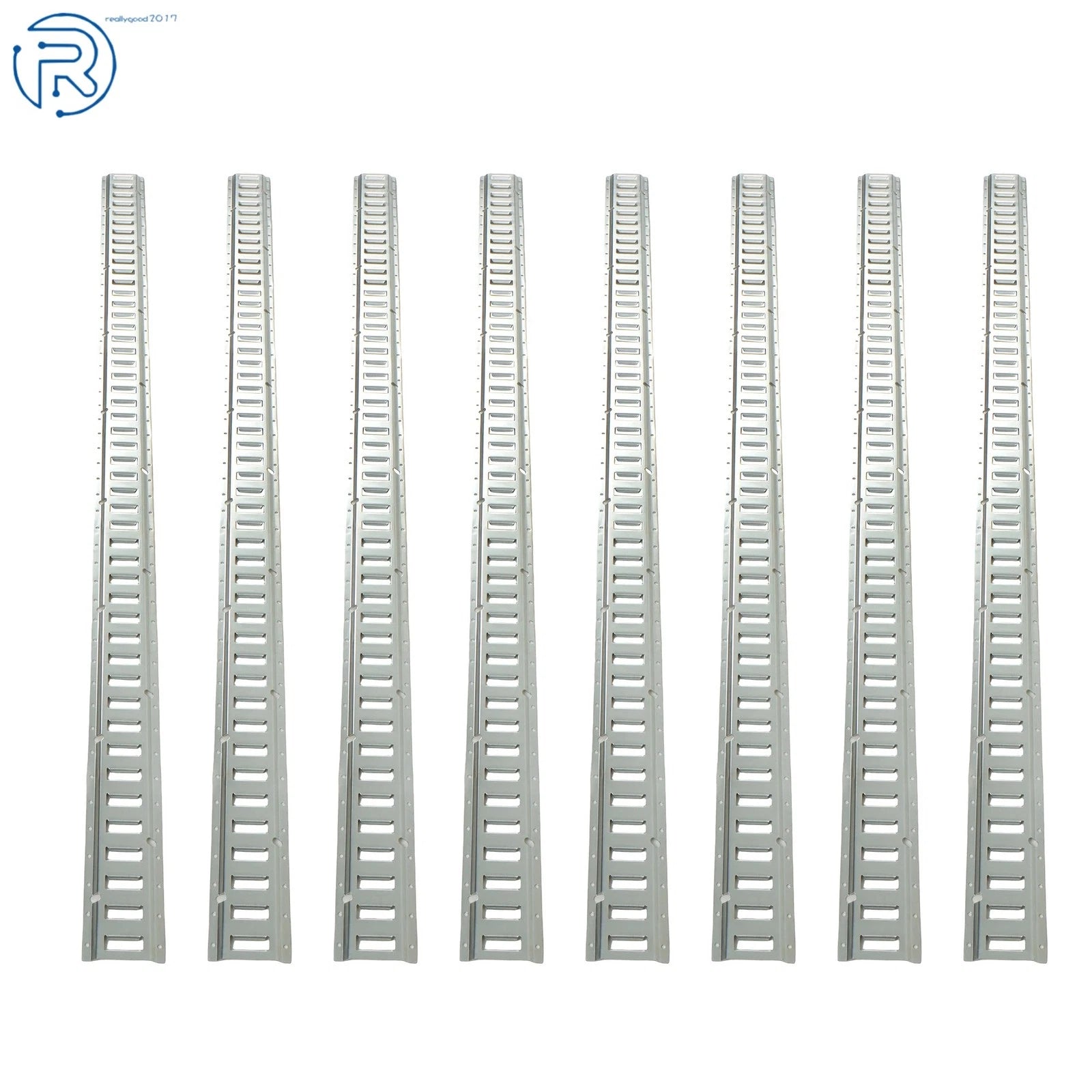 Set of 8 E Track Tie Down Rails for Heavy Loads (8')