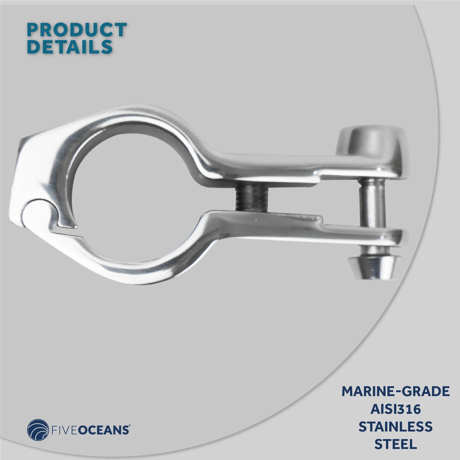 Bimini Top Hardware for Marine Bimini Top (7/8-inch, Stainless Steel)