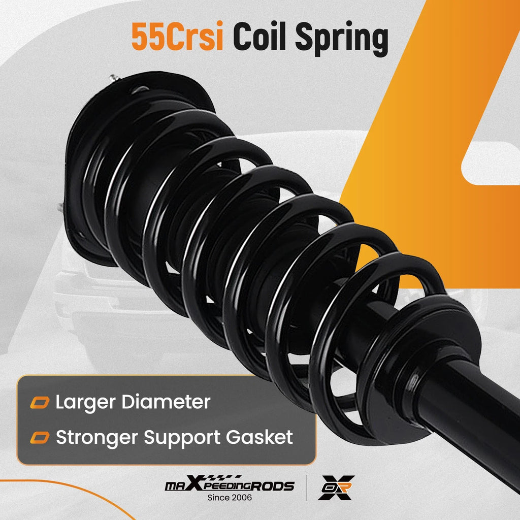 2X Front Struts Shocks with Coil Spring for Jeep Grand Cherokee (2011-2015)