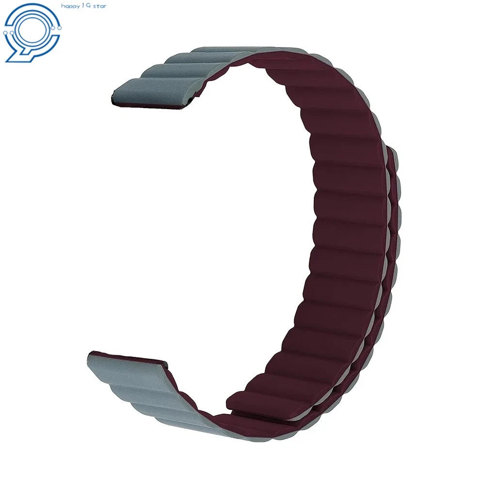 Silicone Magnetic Watch Band for Smartwatches (20-22mm)
