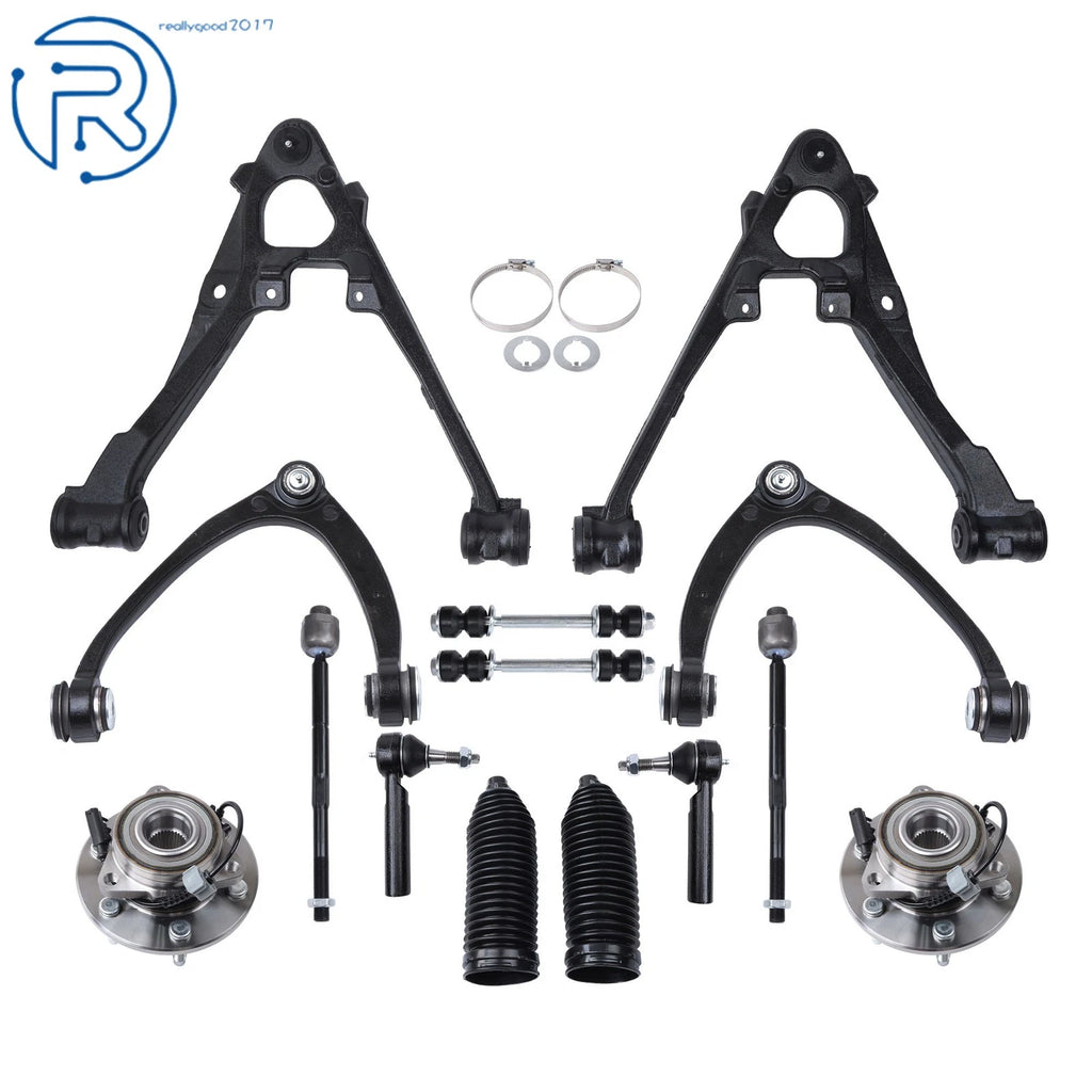 Set of 4 Front Upper Lower Control Arms for Chevrolet Tahoe (2007–2014) 4WD