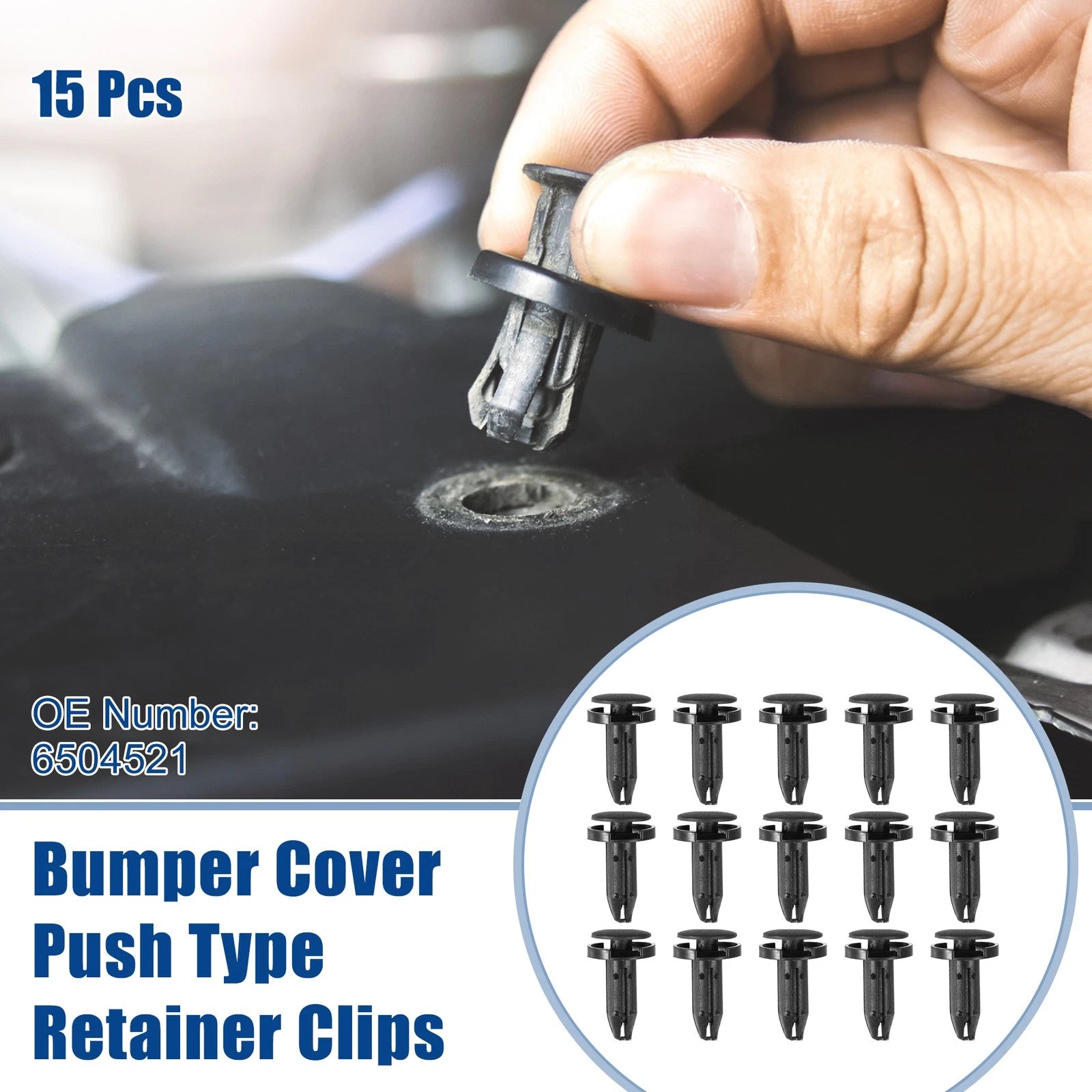 15pcs Bumper Cover Push Type Retainer Clips for Chrysler 200 (2011–2014) No. 6504521