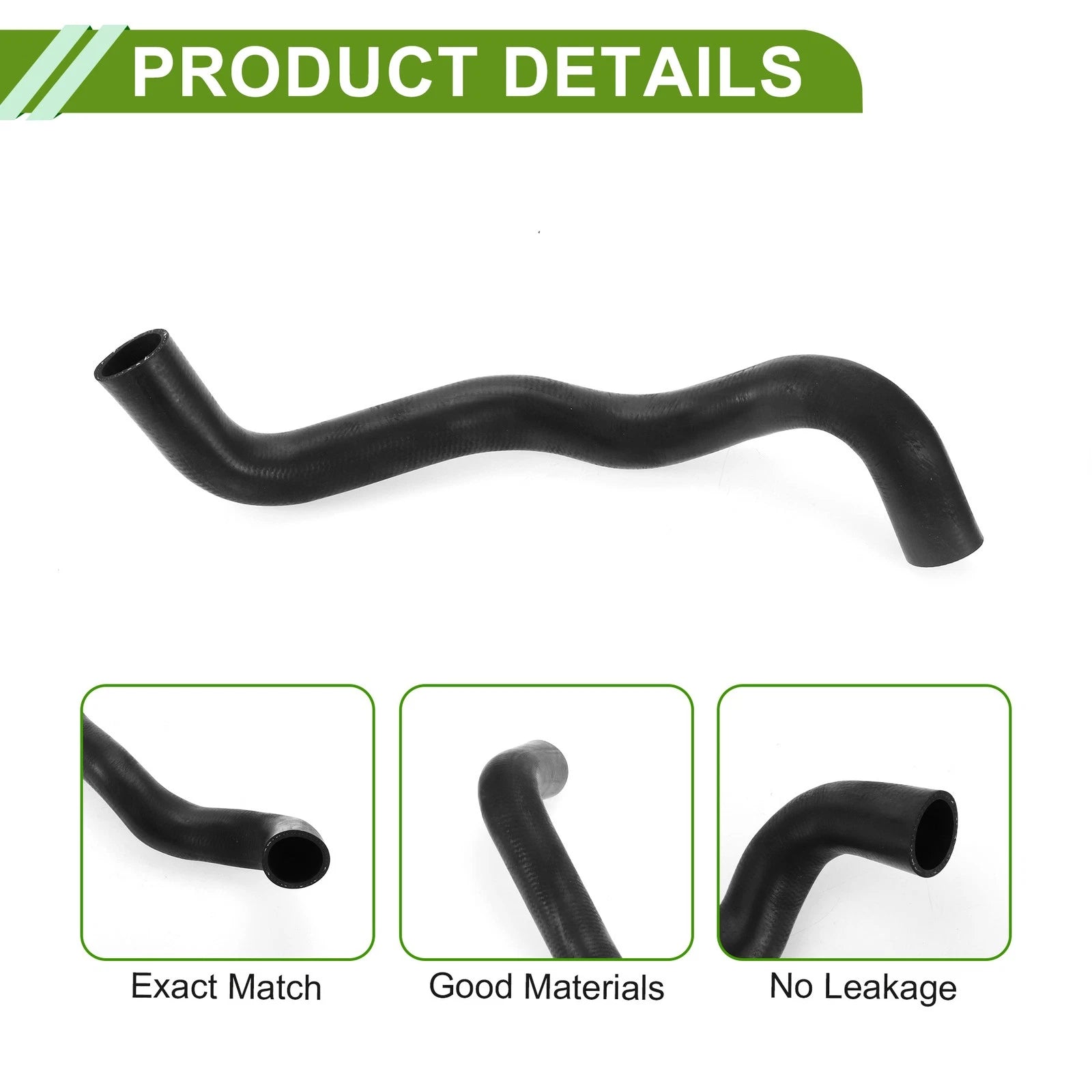Radiator Coolant Hose for Toyota Highlander 3.5L (2008–2013) No. 16572-31270 Rubber