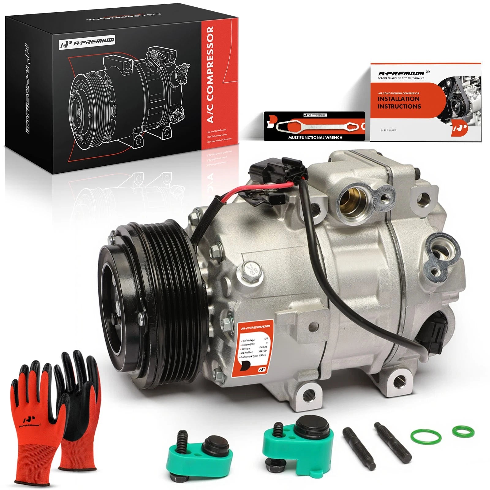 AC Compressor with Clutch for Kia Sorento, Telluride (2019–2024)