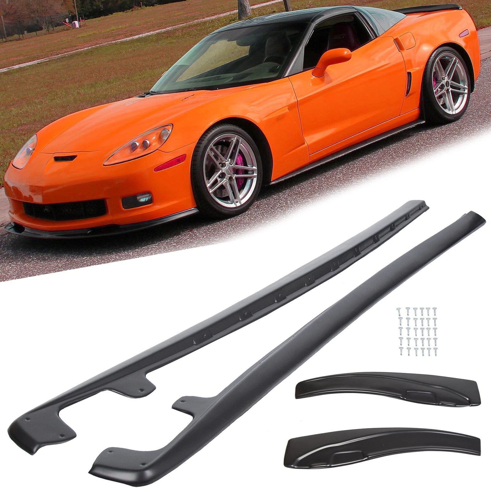 ZR1 Style ABS Side Skirts for Corvette C6 (2005–2013)