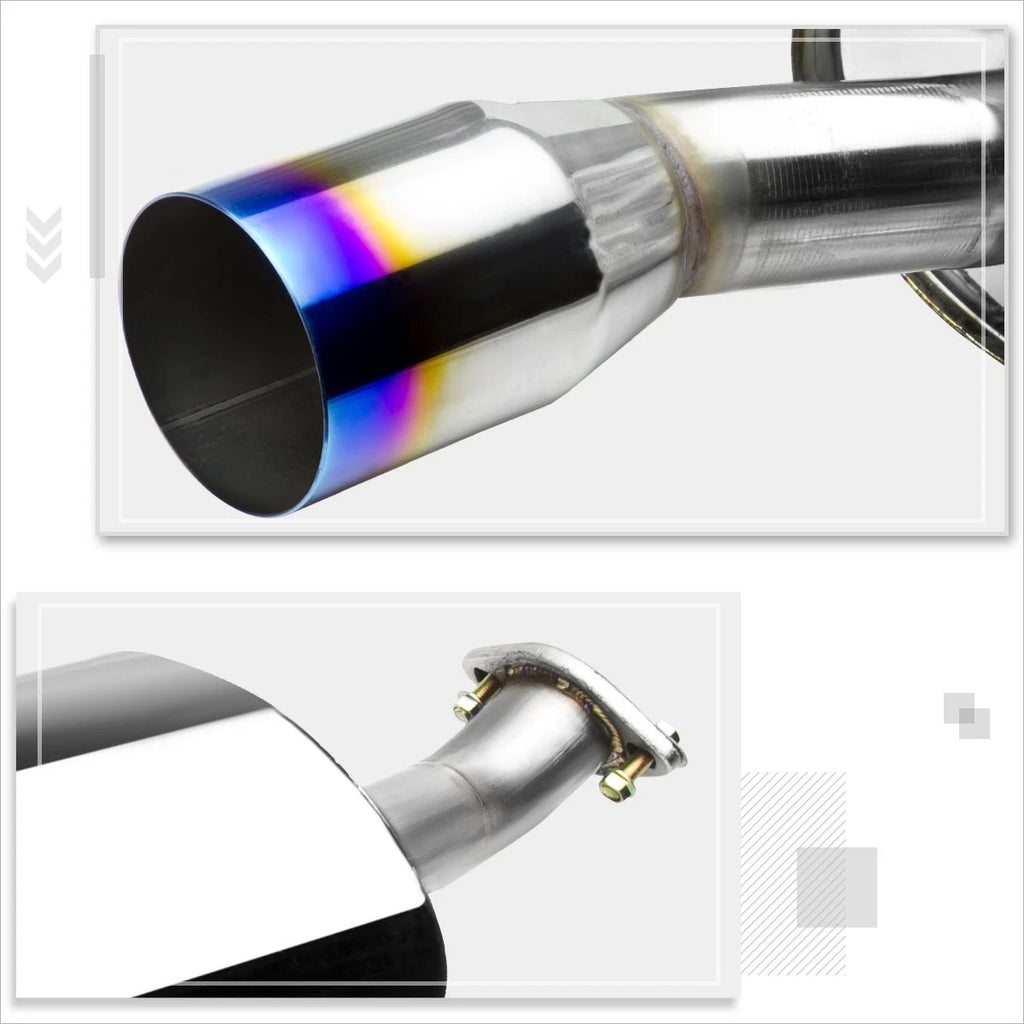 Burnt Muffler Tip for VW Golf MK3 2.0/2.8 (1993–1999) - Stainless Catback Exhaust