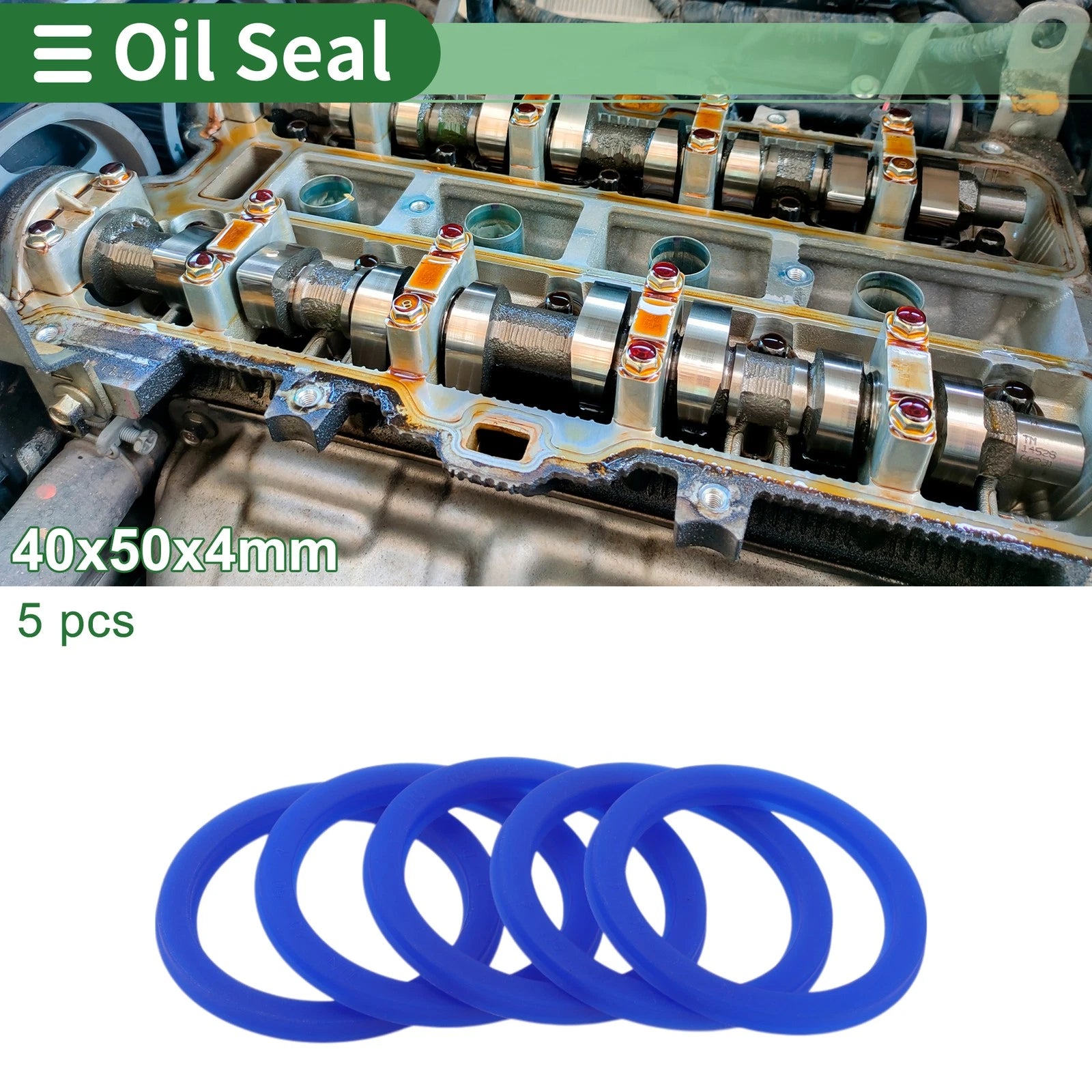 Set of 5 Oil Seal Rotary Shaft Seal 40x50x4mm for Various Models