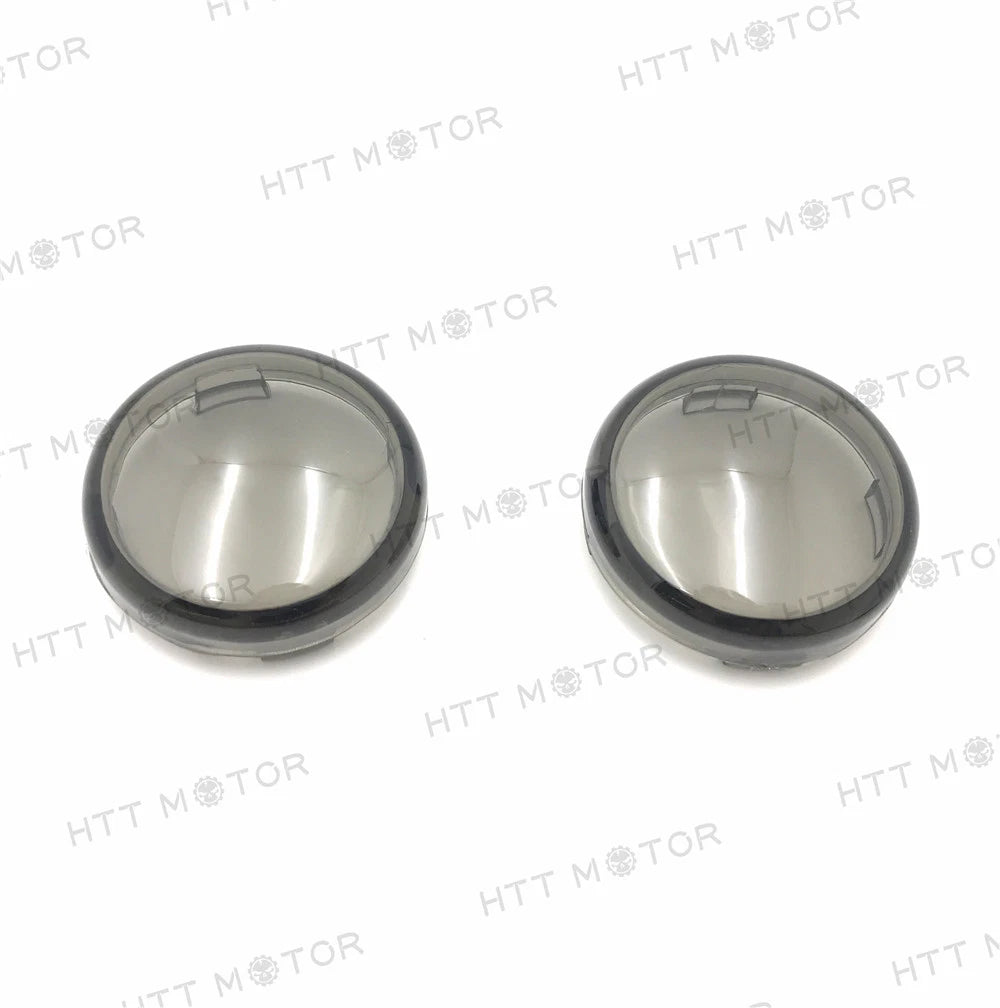 Turn Signal Lens Covers for Harley Softail Dyna Glide Sportsters (2000–2013) Smoke