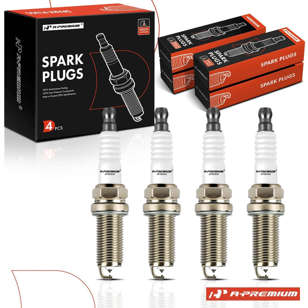 Set of 4 Iridium & Platinum Spark Plugs for Subaru Forester (2014–2018)