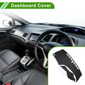 Dashboard Cover for Honda Civic (2012–2015) Dash Mat Carpet Black Red