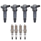 4X Ignition Coils + 4X Spark Plugs for Kia Forte Koup (2010–2013) UF611