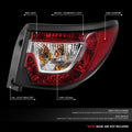 Right Side Tail Light for Chevy Traverse (2013–2017) OE Style Chrome Housing Red Lens