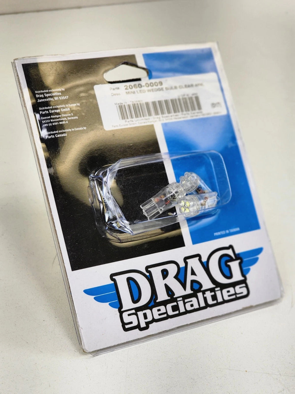 Pack of 3 Mini Wedge Clear LED Bulbs for Harley Davidson (2060-0009)