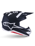 Alpinestars SM7 Dasher Offroad Helmet for Large Size (Matte Black/White)