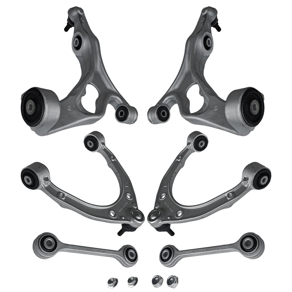 6PCS Control Arms w/ Ball Joints & Stabilizer Bar Link for Audi Q7 (2011–2015)