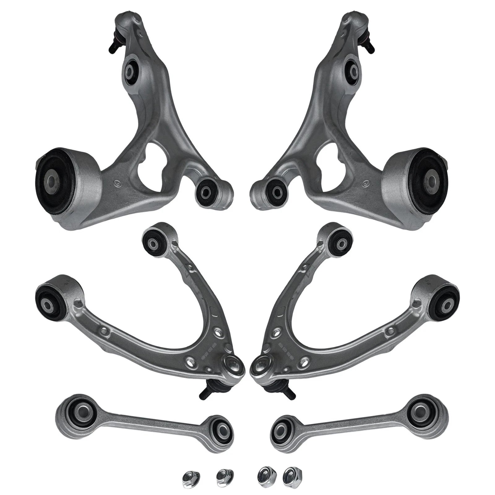 6PCS Control Arms w/ Ball Joints & Stabilizer Bar Link for Audi Q7 (2011–2015)