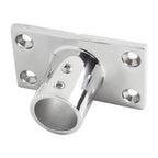 Marine Handrail Base Fitting for Boat Safety Support (Rectangular Tube)