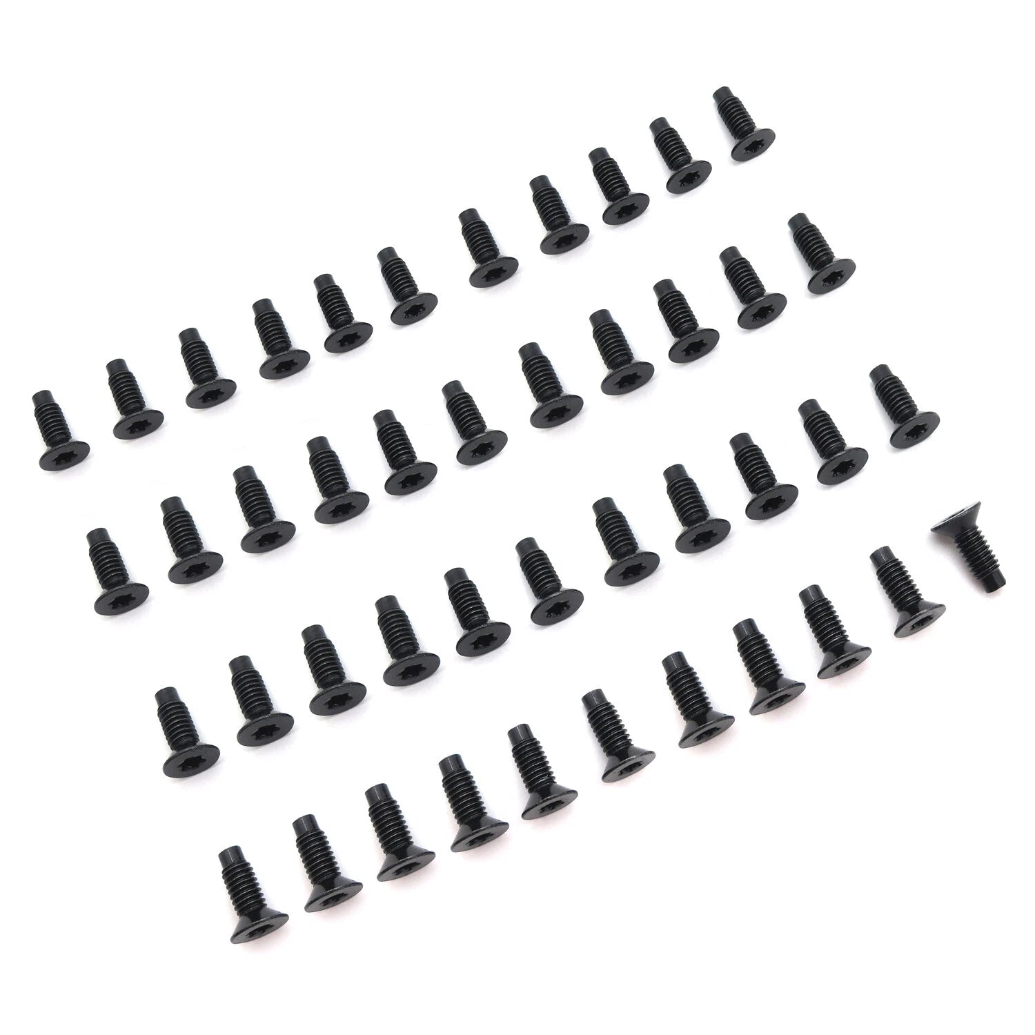 44pcs Windshield Door Steel Black Torx Screws for Jeep Wrangler TJ YJ CJ (1997–2006)