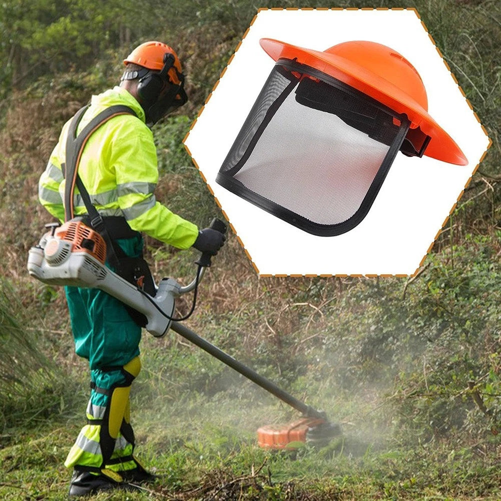 Mesh Safety Visor for Lawn Mower and Outdoor Cutting Tasks