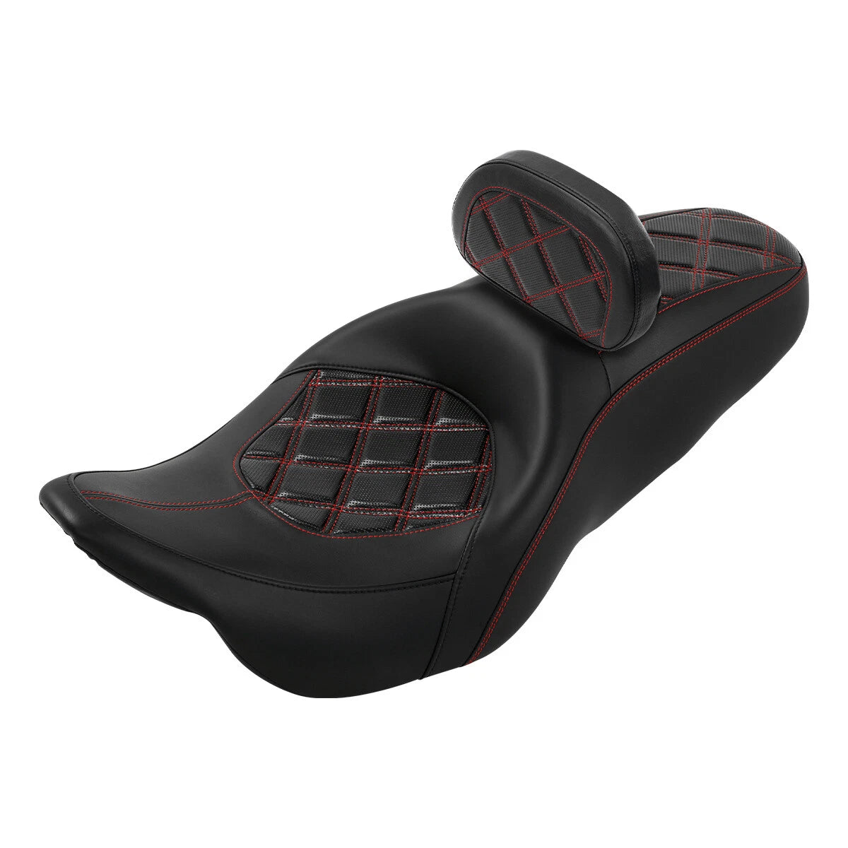 Backrest for Harley Street Glide (2009–2023) - Black Driver Passenger