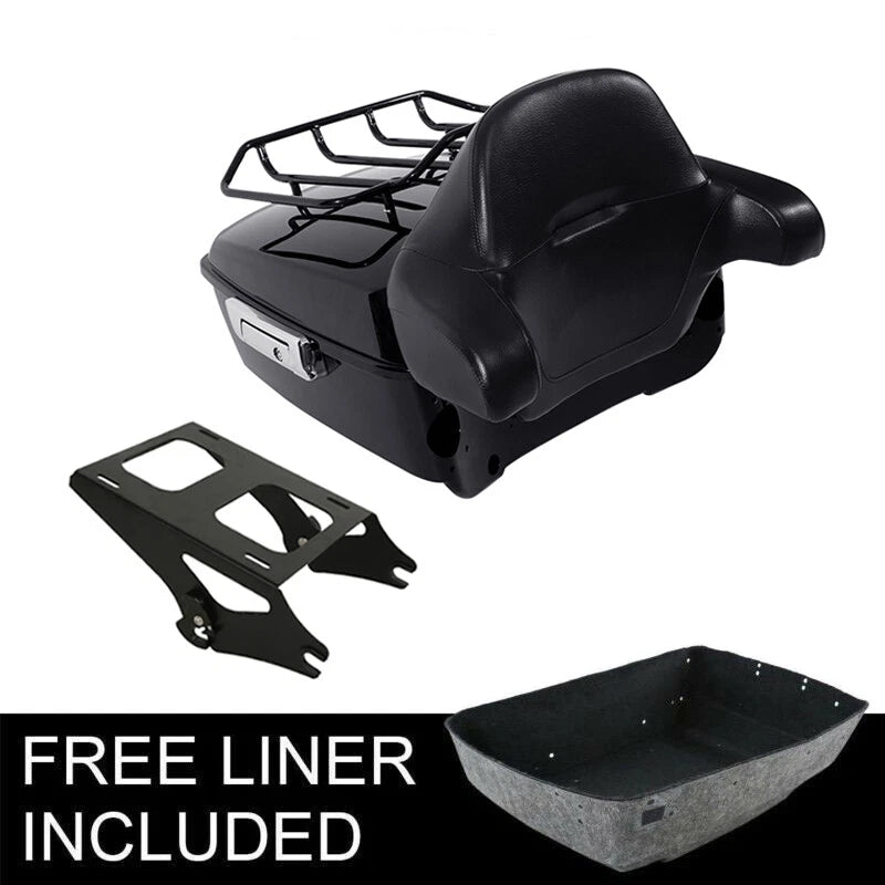 Trunk Backrest Mount Rack for Harley Touring Electra Street Glide (2014–2026)