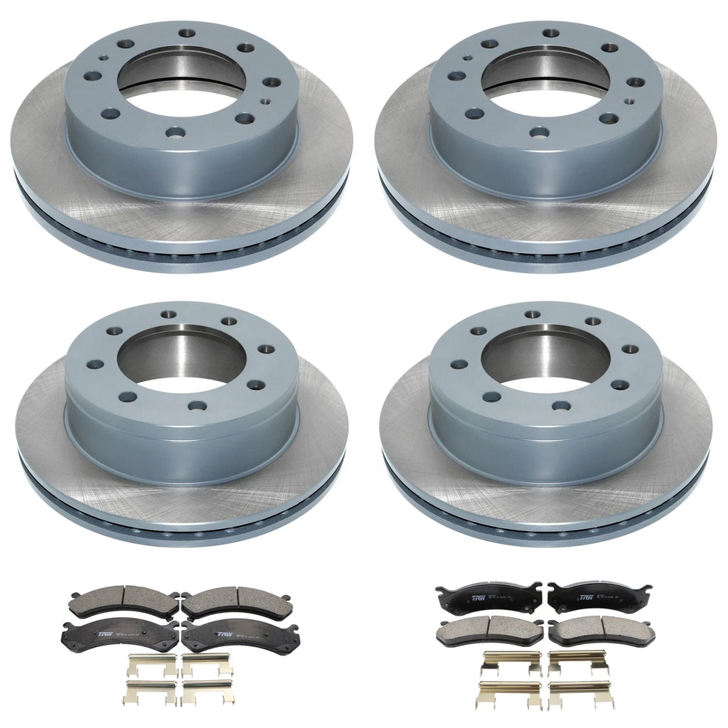 DuraGo Disc Brake Rotors & TRW Metallic Pads Kit for Sierra 2500 HD (2001–2023)