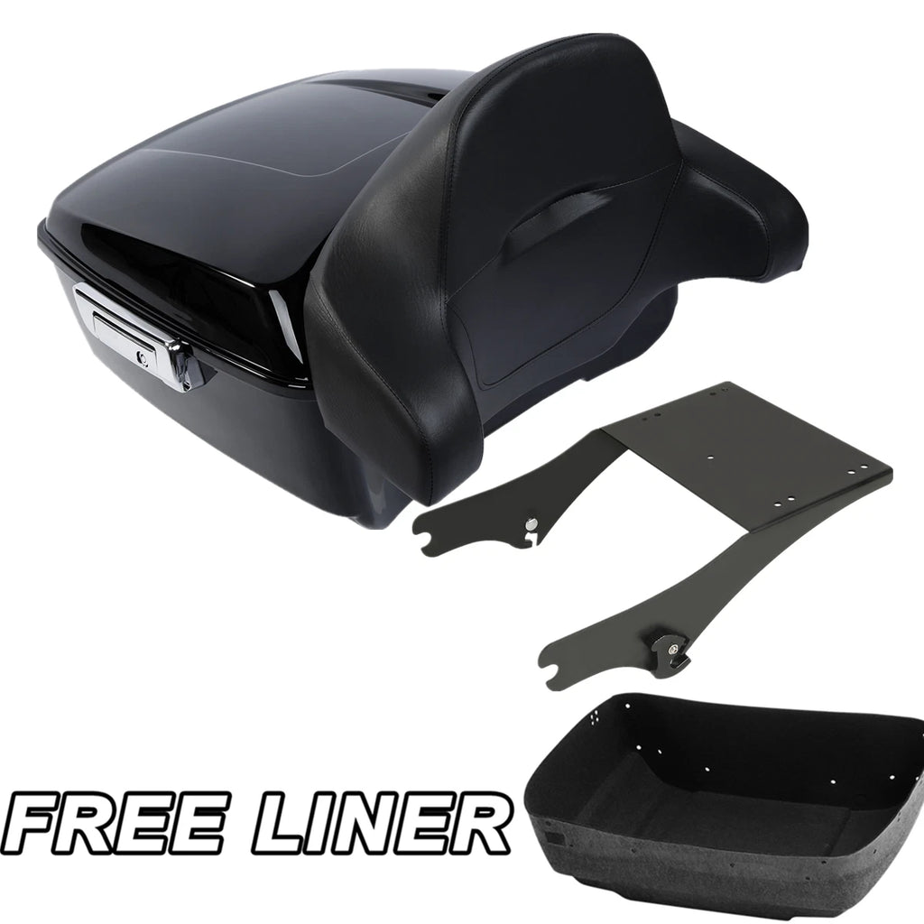 Backrest Pad Rack for Harley Touring Models (1997–2008) Black