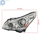 Set of 2 HID Xenon Headlight Assemblies for Infiniti G25 G37 (2010–2012)