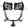 LED Headlight Lamp & Upper Fairing Stay Bracket for Yamaha YZF-R3 YZF-R25 (2019–2024)