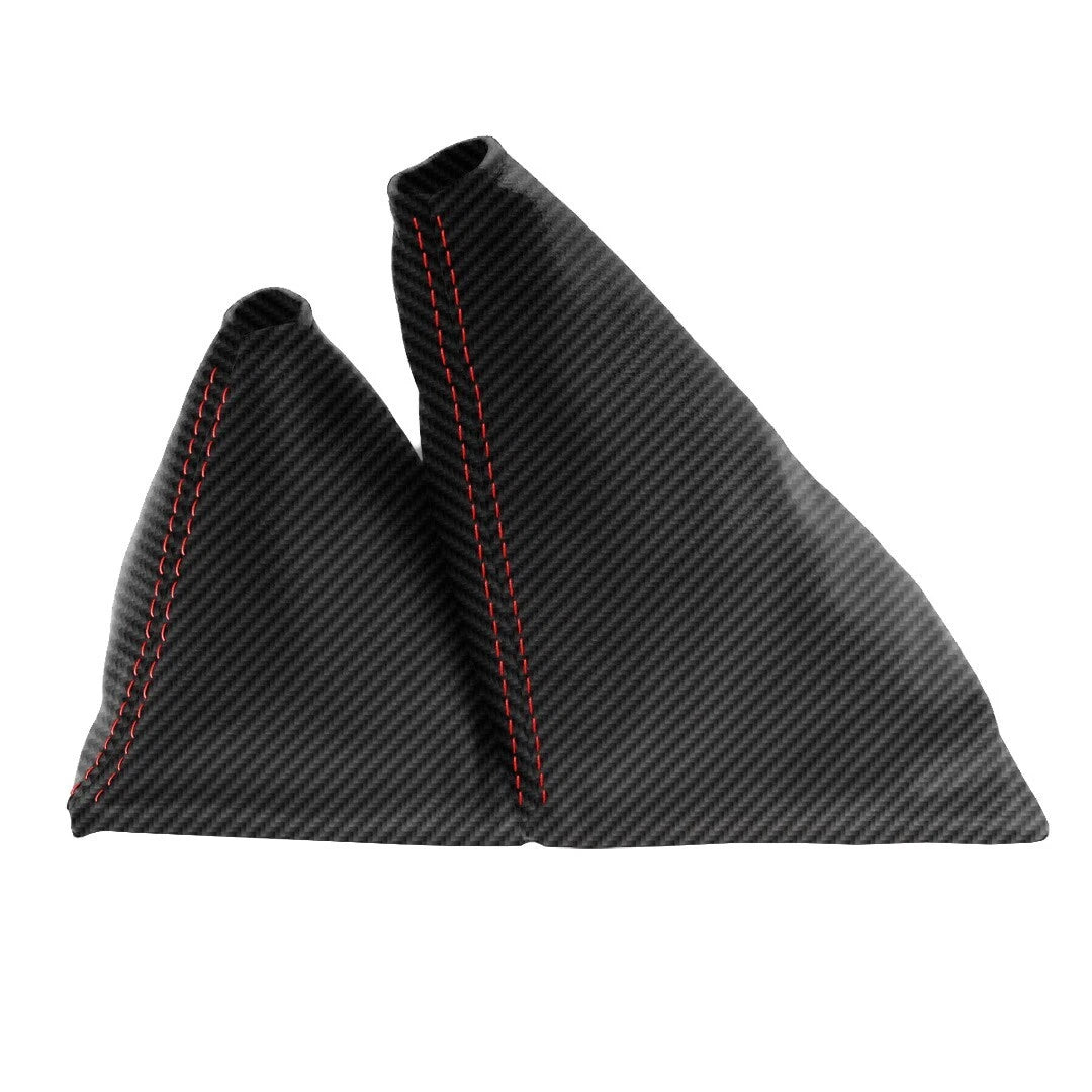 Manual Shift Boot for Toyota 4Runner 1984–1989 - PVC Carbon, Red Stitch