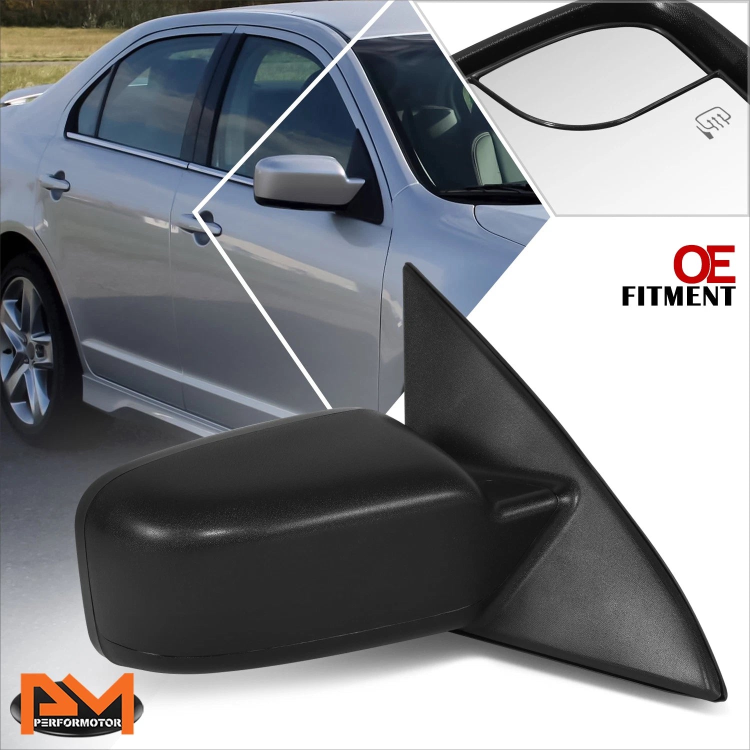OE Style Power Heated Side View Mirror Right for Ford Fusion (2011–2012)