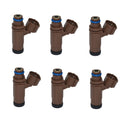 6X Fuel Injectors 15710-96J00 for Suzuki Outboard 150HP 175HP 200HP