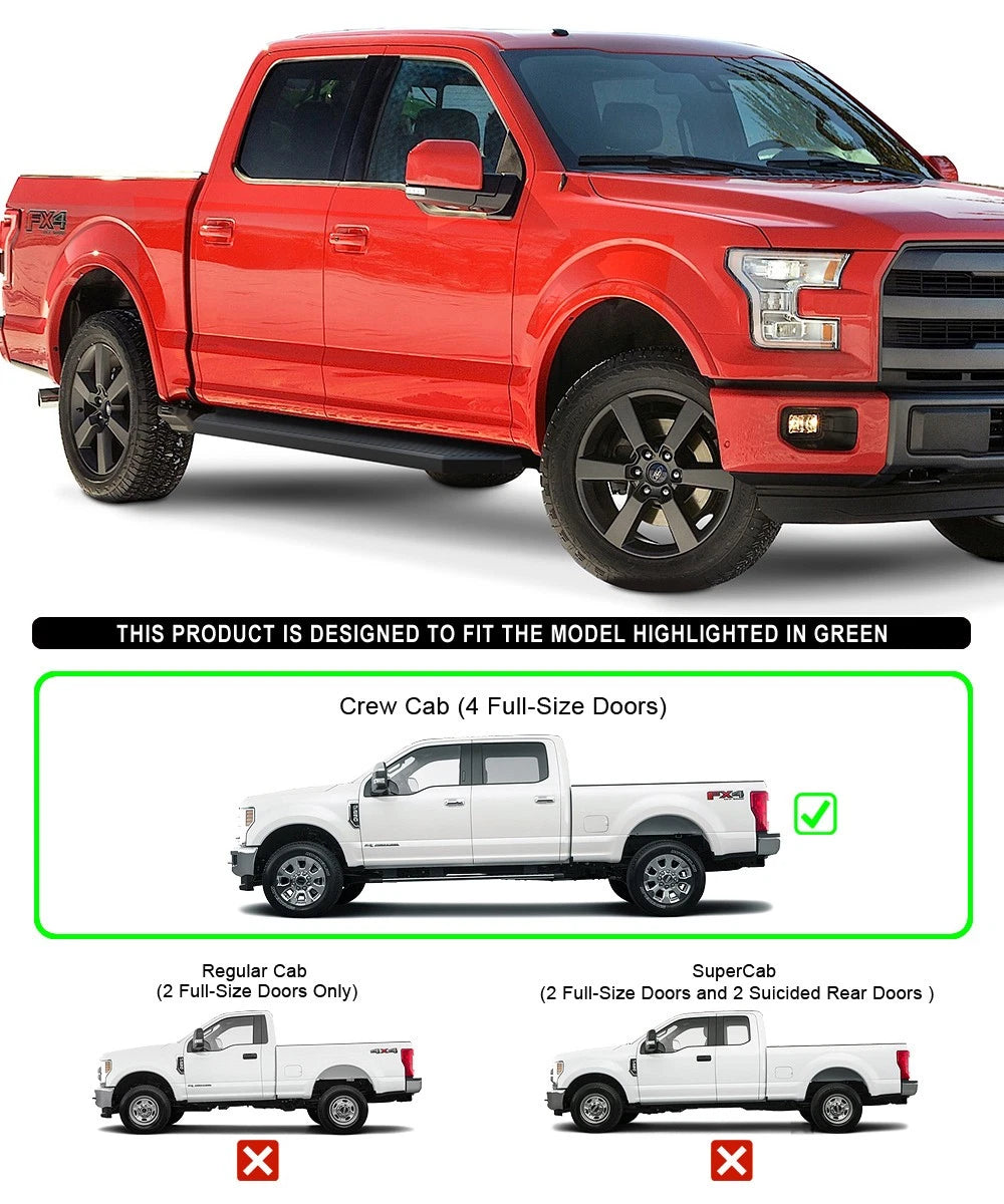 Running Boards for Ford F150 SuperCrew (2015-2026)