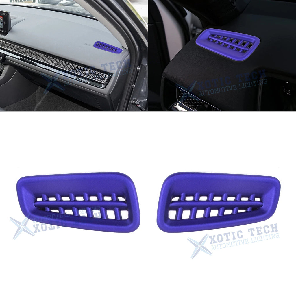2Pcs Blue Side Air Vent Outlet Overlay Trim for Honda Civic (2022–2025)