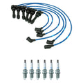 NGK 7mm Wire Set 6 Iridium Spark Plugs for Diamante Stealth R/T Turbo (1992–1996)