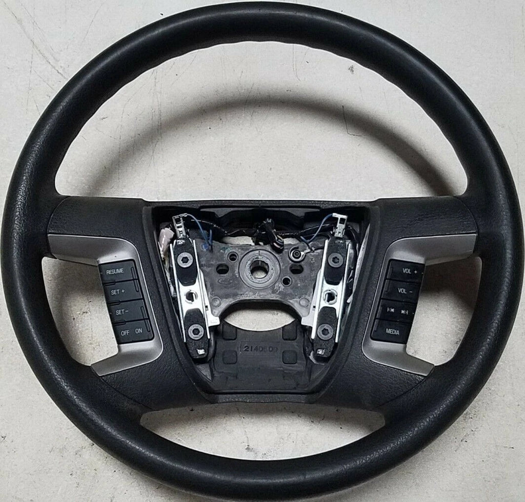 Steering Wheel for Ford Fusion (2007–2012) Black Vinyl Silver Insert OEM