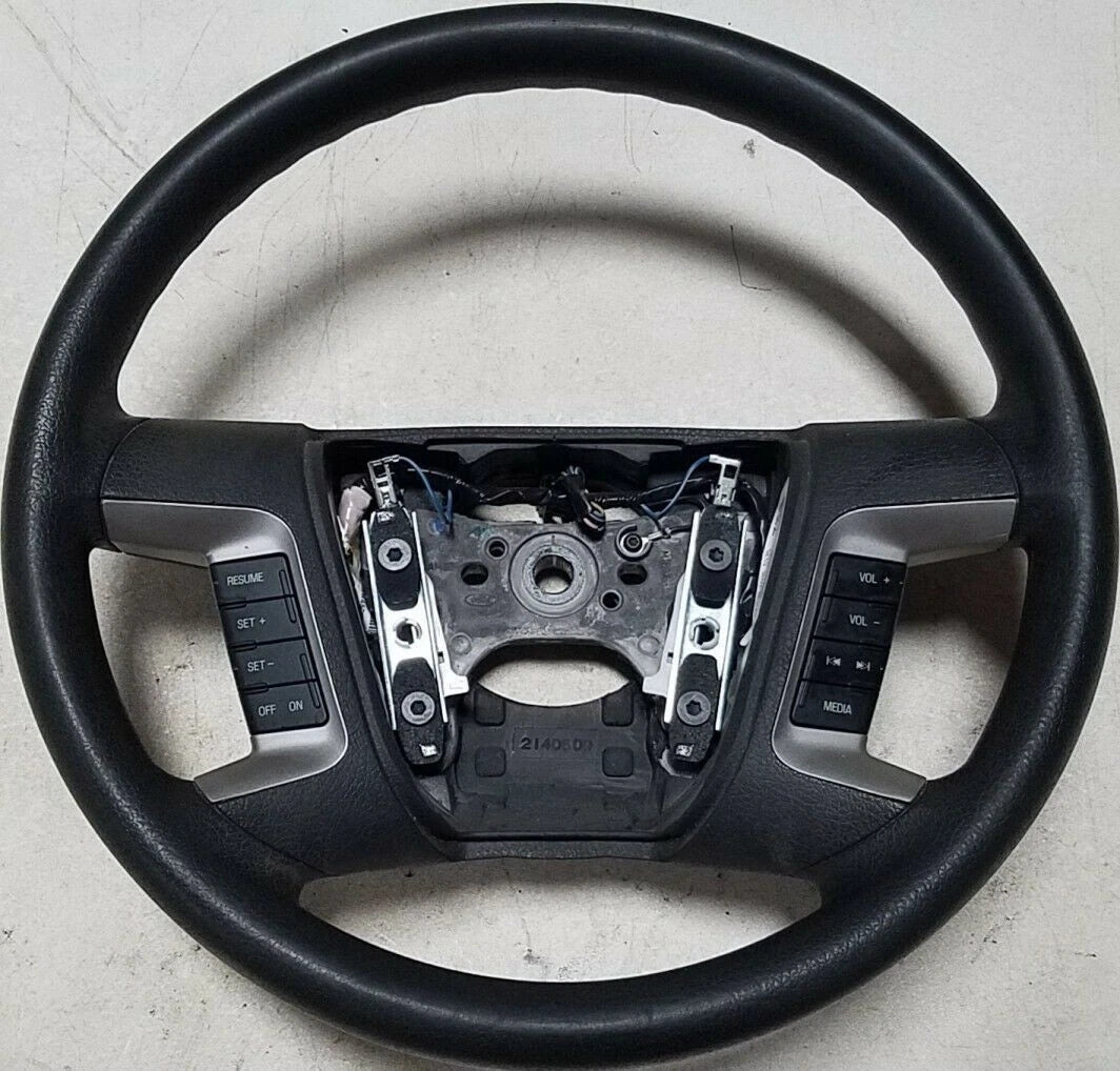 Steering Wheel for Ford Fusion (2007–2012) Black Vinyl Silver Insert OEM