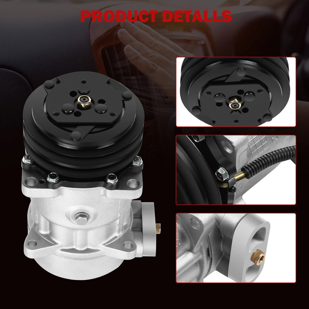 AC Compressor with Clutch for Kenworth T600A Peterbilt 210 320 379 (1987–2003)